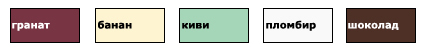 Цветовая палитра водостоков Дёке